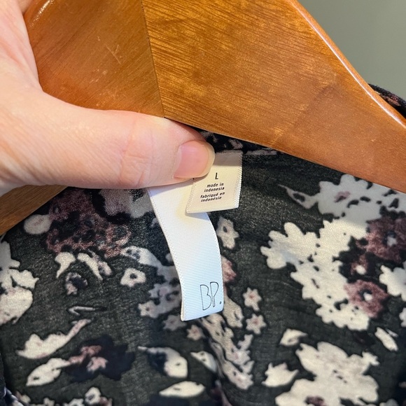 BP Peplum Floral Long Sleeve Blouse - Picture 3 of 3